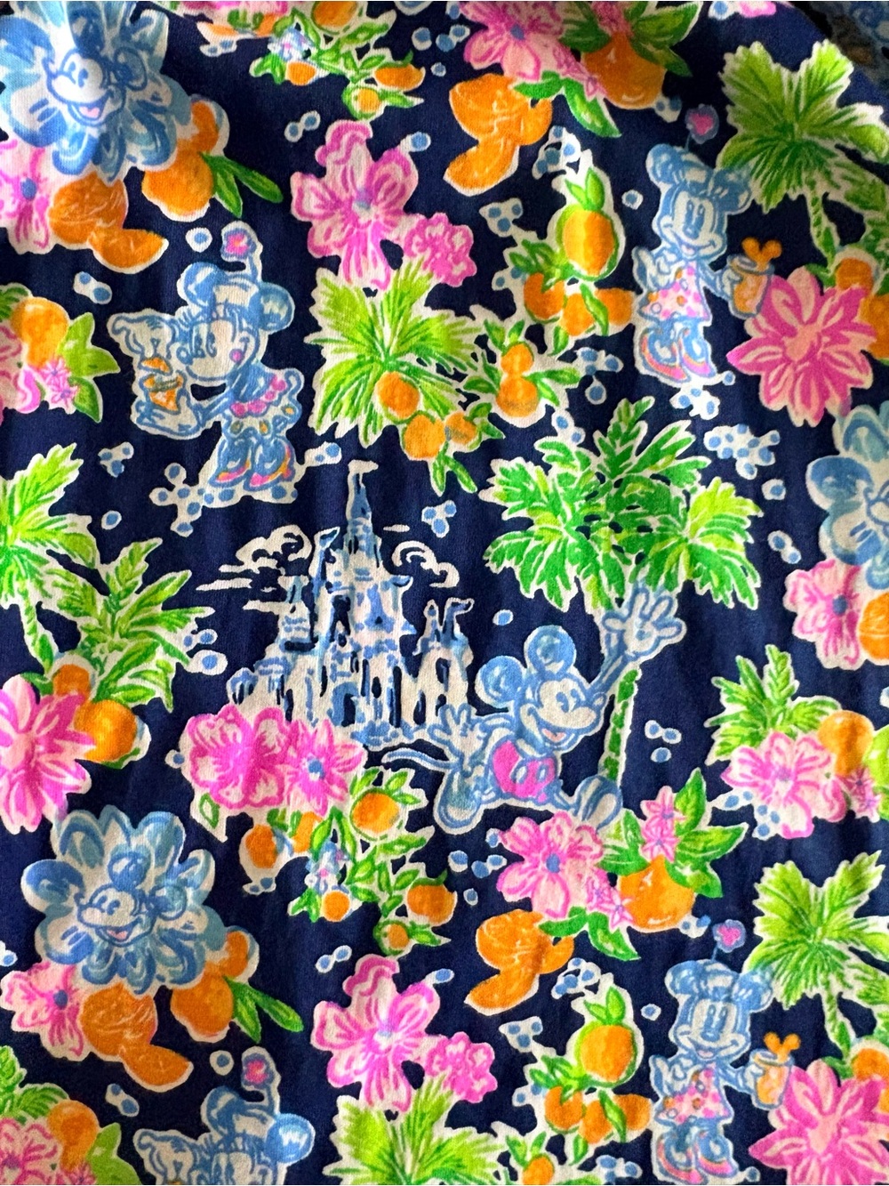 Lilly Pulitzer Disney Mickey and Minnie Loro romper Size M EUC - Picture 5 of 5